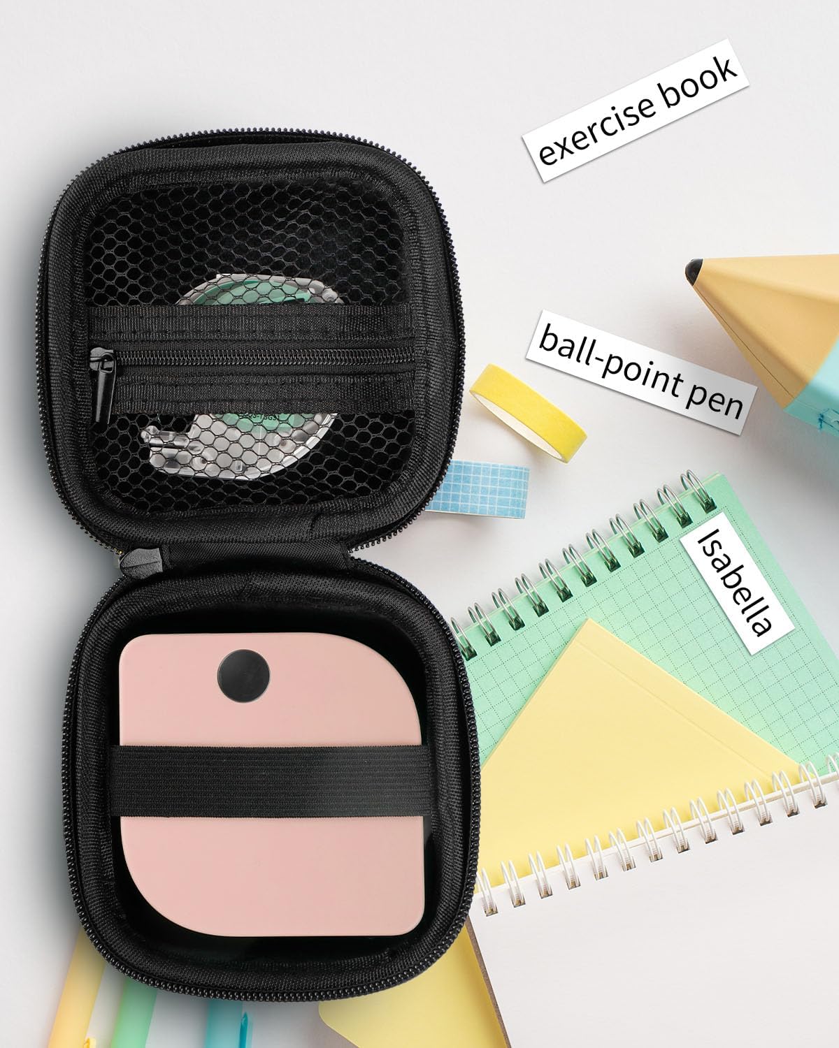 Zodzi Funda para etiquetadora P12 compatible con la máquina etiquetadora P12P12 Pro, impresora térmica impermeable portátil y bolsa de