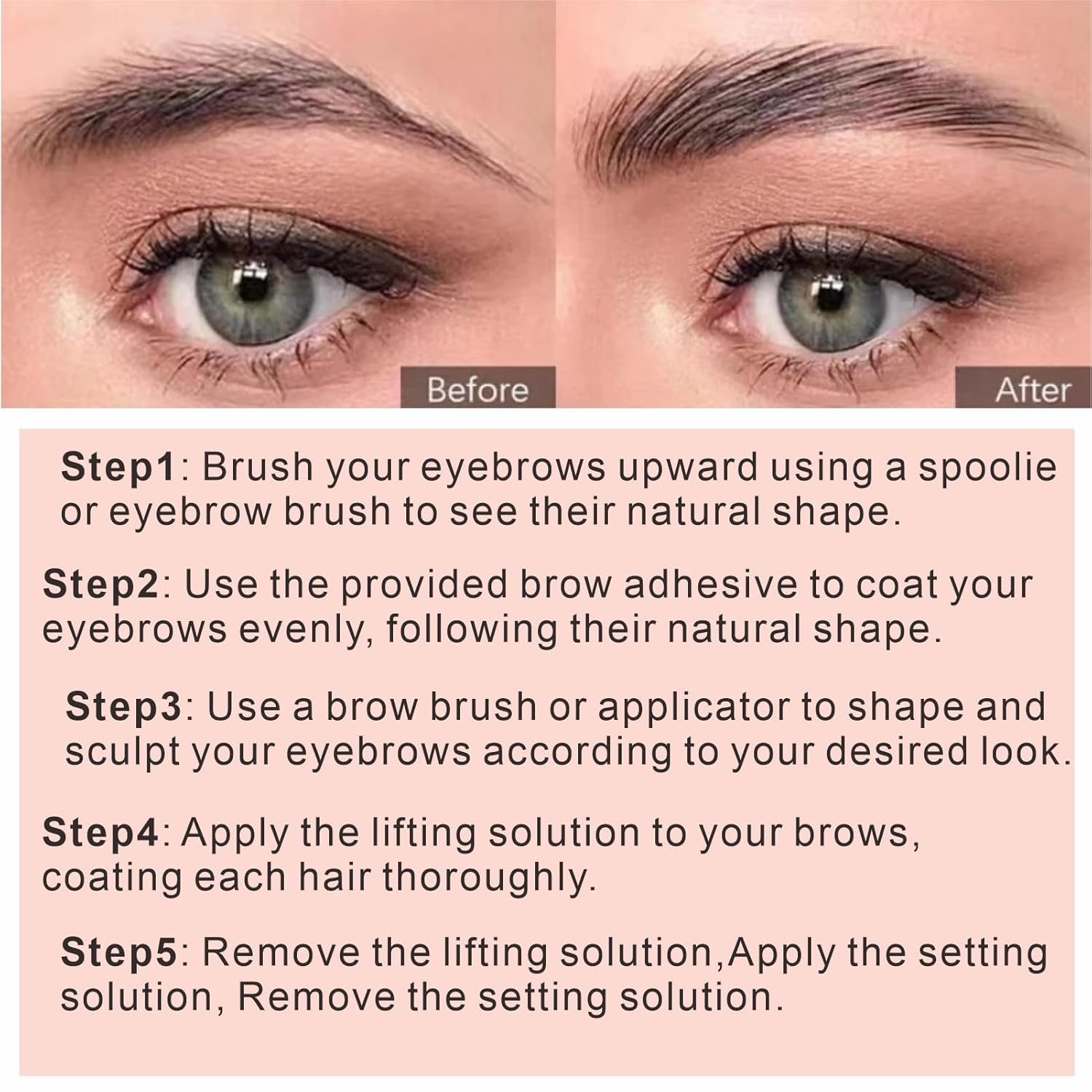 Kit de laminación de cejas 2 en 1, kit profesional de pestañas permanentes que duran 6-8 semanas, pestañas rizadas naturales y cejas esponjosas de
