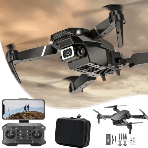 Drone with Camera, Remote Control Foldable Drone with Dual 4K HD FPV Camera – Altitude Hold, Headless Mode, One Key Start Speed Adjustment, Drone with Camera, Remote Control Foldable Drone with Dual 4K HD FPV Camera – Altitude Hold, Headless Mode, One Key Start Speed Adjustment,