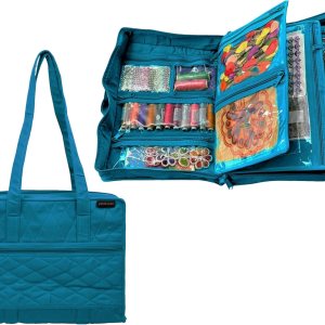 Yazzii Quilter’s – Bolsa para proyectos con 19 bolsillos, organizador de bolsas de almacenamiento portátil, organizador de almacenamiento multiusos Yazzii Quilter’s – Bolsa para proyectos con 19 bolsillos, organizador de bolsas de almacenamiento portátil, organizador de almacenamiento multiusos