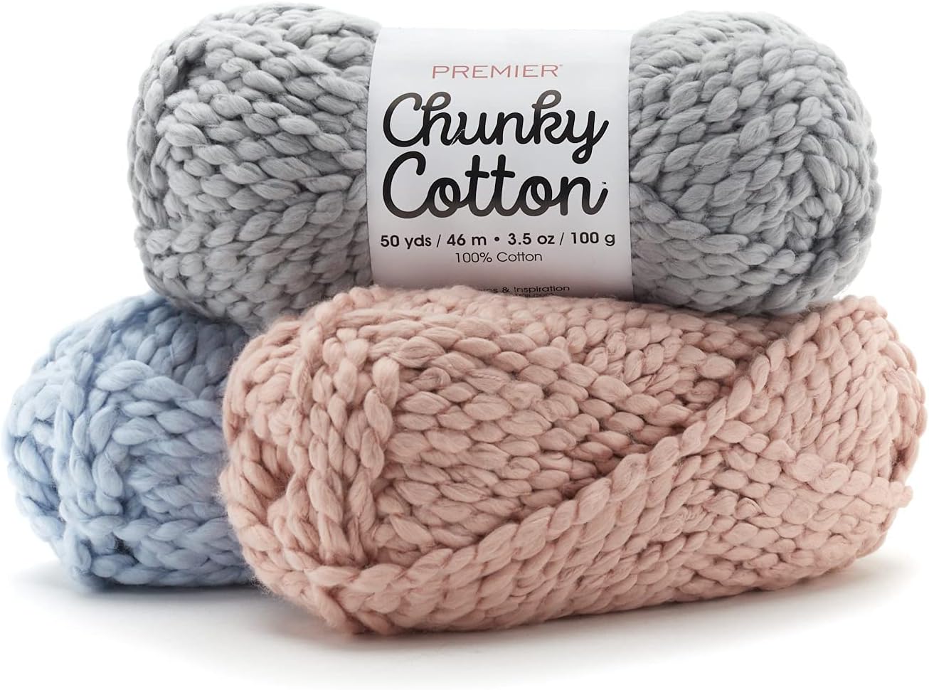 Premier Yarns Storm Yarn – Hilo grueso de algodón