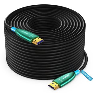 Maximm Cable HDMI 4K de fibra óptica de alta velocidad de 300 pies, 18 Gbps 4K60Hz, unidireccional 2160p, 1080p, HDCP 2.2, compatible con ARC 3D Maximm Cable HDMI 4K de fibra óptica de alta velocidad de 300 pies, 18 Gbps 4K60Hz, unidireccional 2160p, 1080p, HDCP 2.2, compatible con ARC 3D