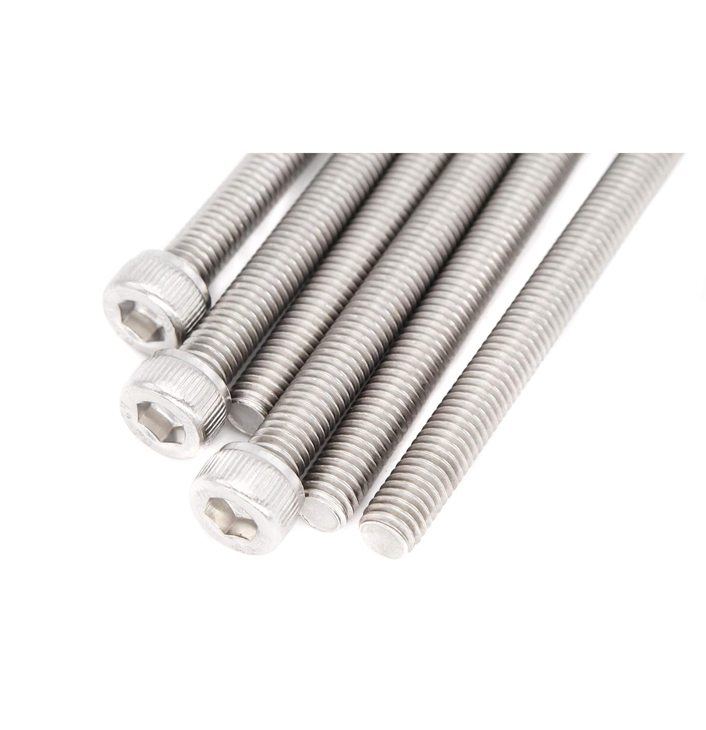 binifiMux 6pcs M6x190mm Largo Socket Cap Tornillos Tornillos 304 Acero Inoxidable
