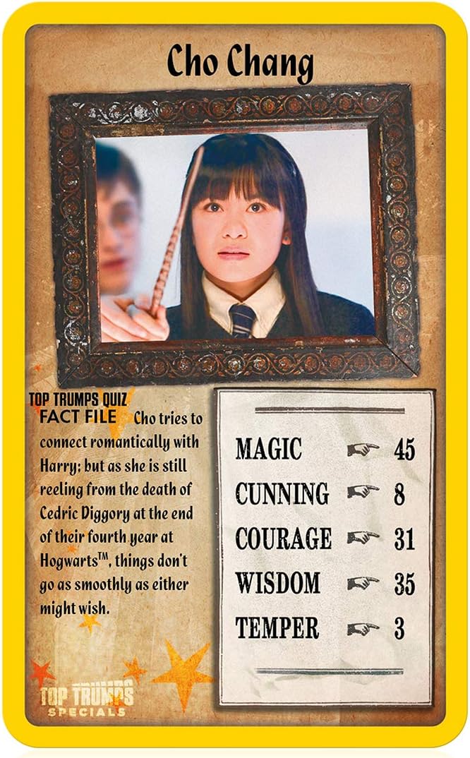 Top Trumps Juego de cartas especiales de Harry Potter y la Orden del Fénix, juega con Harry, Ron, Hermione, Dumbledore, Snape y Hagrid, el juego