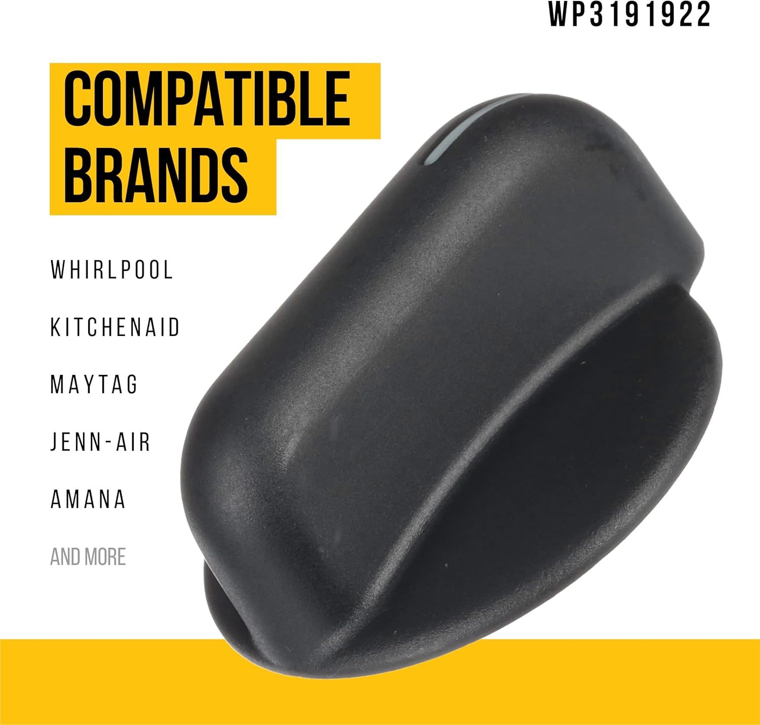 WP3191922 Pomo de control de quemador de superficie compatible con KitchenAid reemplaza 3191922 AP6007808 PS11740932 KGCS166GSS KGCC505HBL04