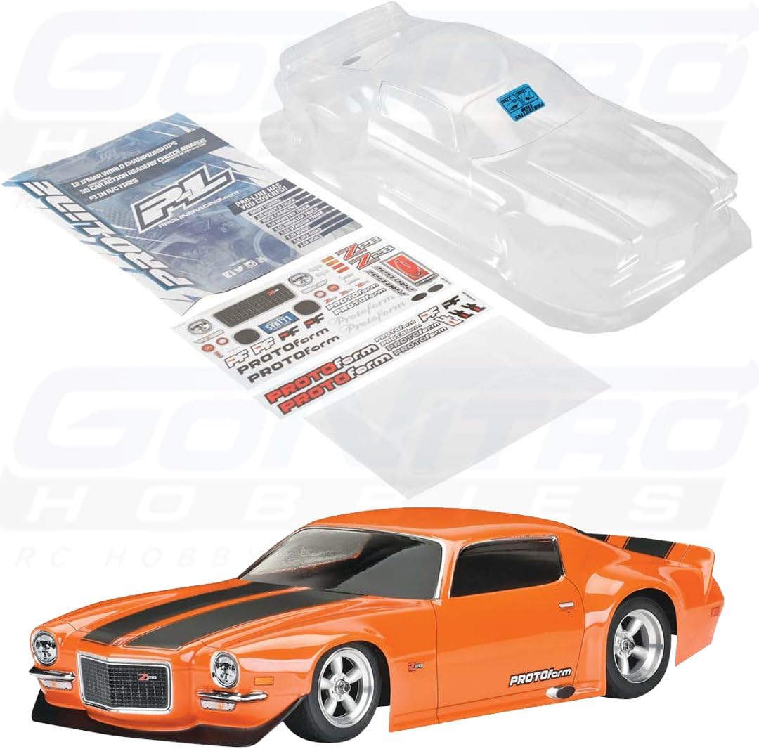 Proline Power PROTOform 1971 Chevrolet Camaro Z28 Cuerpo Transparente Clase VTA PRM155240 Carrocerías Alas y calcomanías