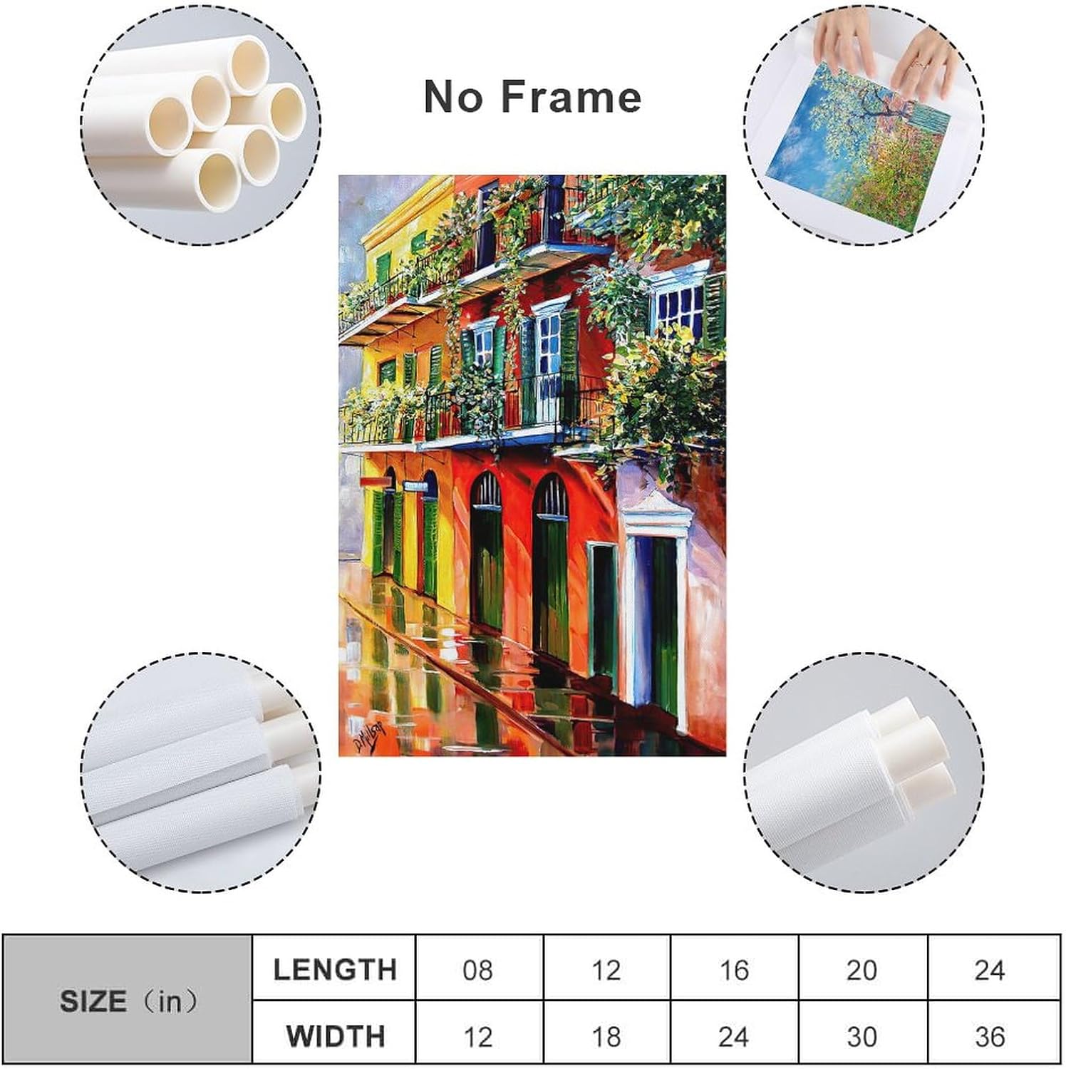THAELY Diane Millsap – Lienzo impreso con diseño de Dacian French Quarter Sunshine para decoración de pared de granja, póster artístico para