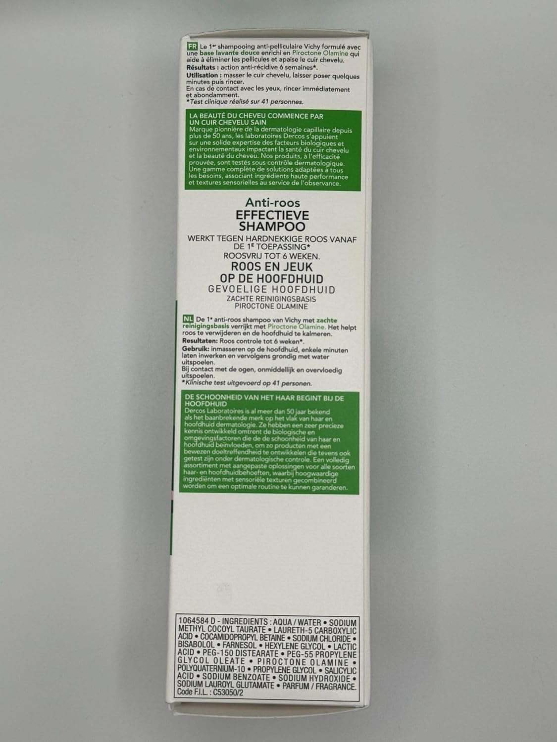 Dercos Champú Tratamiento Anticaspa Sensible 6.8 fl oz