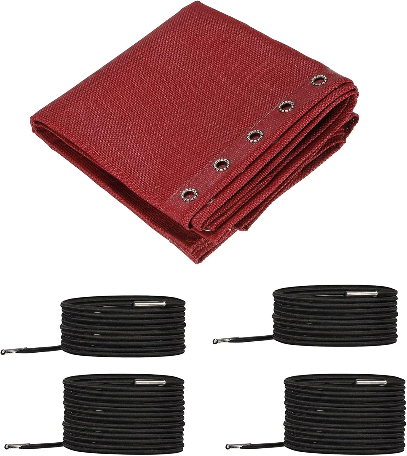 PATIKIL Tela de repuesto para silla de gravedad, tela antigravedad, kit de herramientas de reparación con cordón para patio al aire libre, color rojo