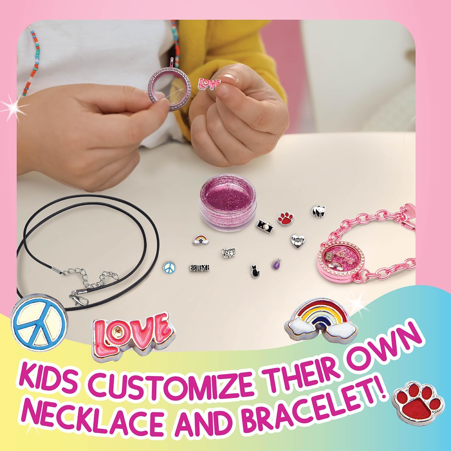 CharmWow – Kit de collar y pulsera de bricolaje, gran idea de regalo para niñas de 9 años, regalos de cumpleaños para niñas y adolescentes de 8 a 10