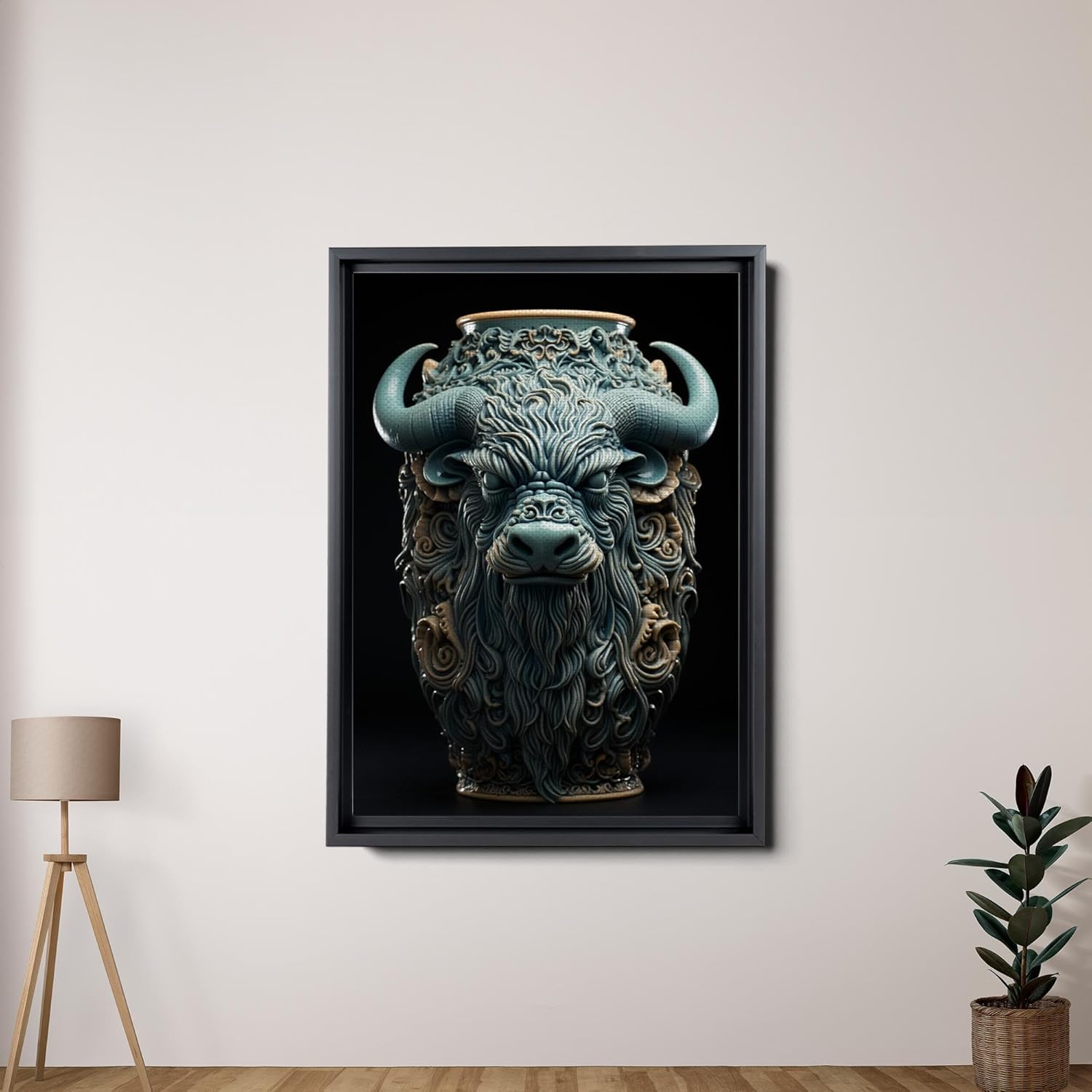 printable wall art, aesthetic room decor, fireplace mantel art, nursery wall decor, yak printing art, yak