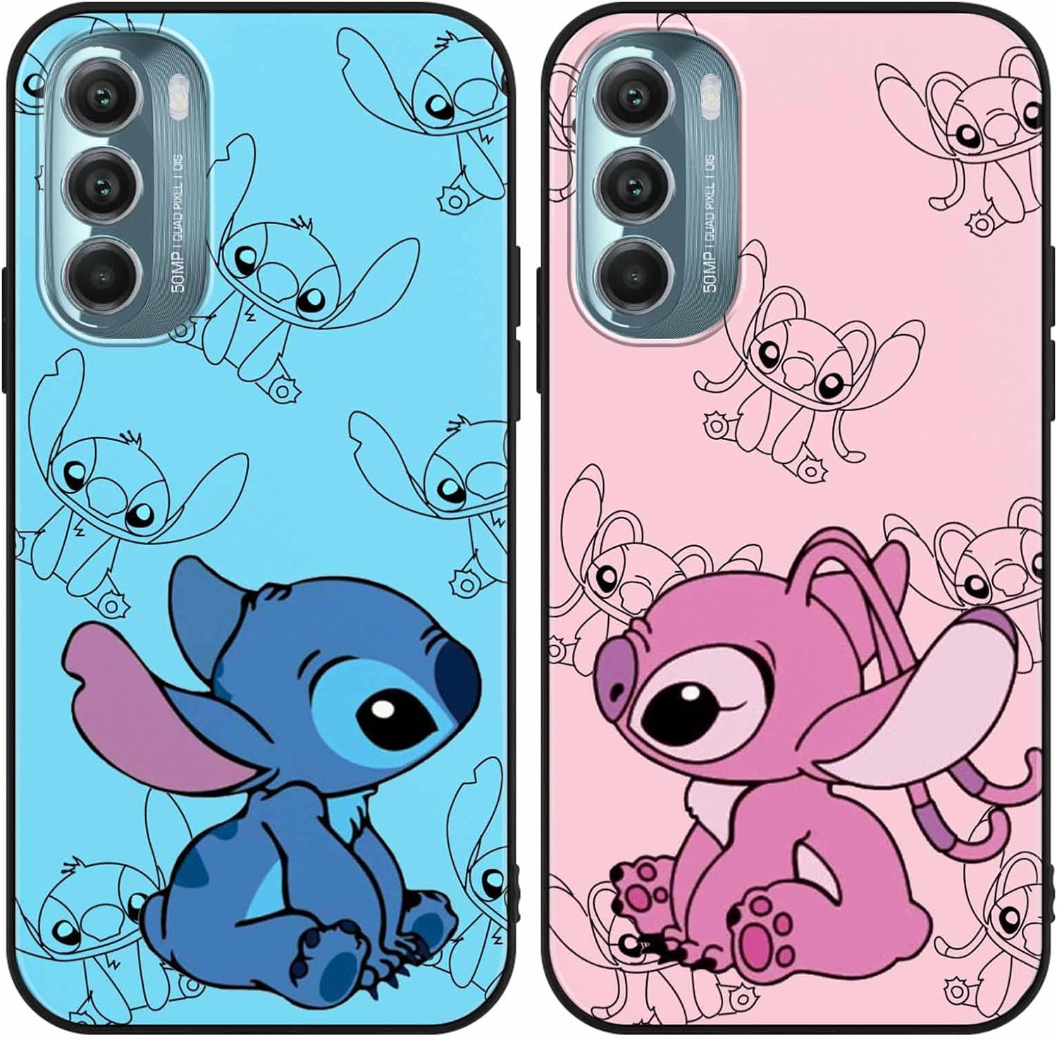 Paquete de 2 bonitas fundas de teléfono de anime para Motorola Moto G Stylus 5G (2022), funda 6.8, funda protectora de TPU suave a prueba de golpes