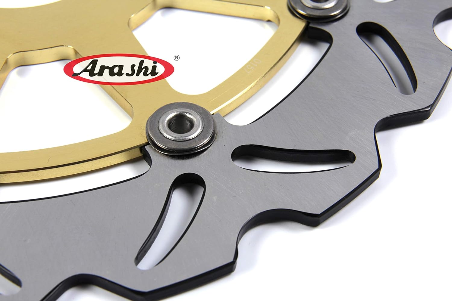 Arashi Rotores de discos de freno delanteros y traseros para Suzuki GSXR 1000 2001 2002 K1 K2 Accesorios de repuesto para motocicleta GSX R 1000