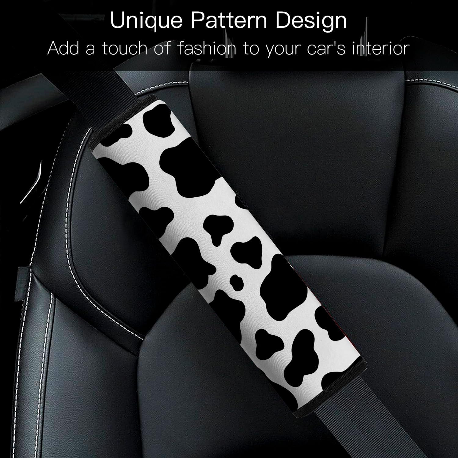 Funda para cinturón de seguridad de automóvil, paquete de 2 almohadillas suaves para cinturón de seguridad de automóvil para adultos y niños,