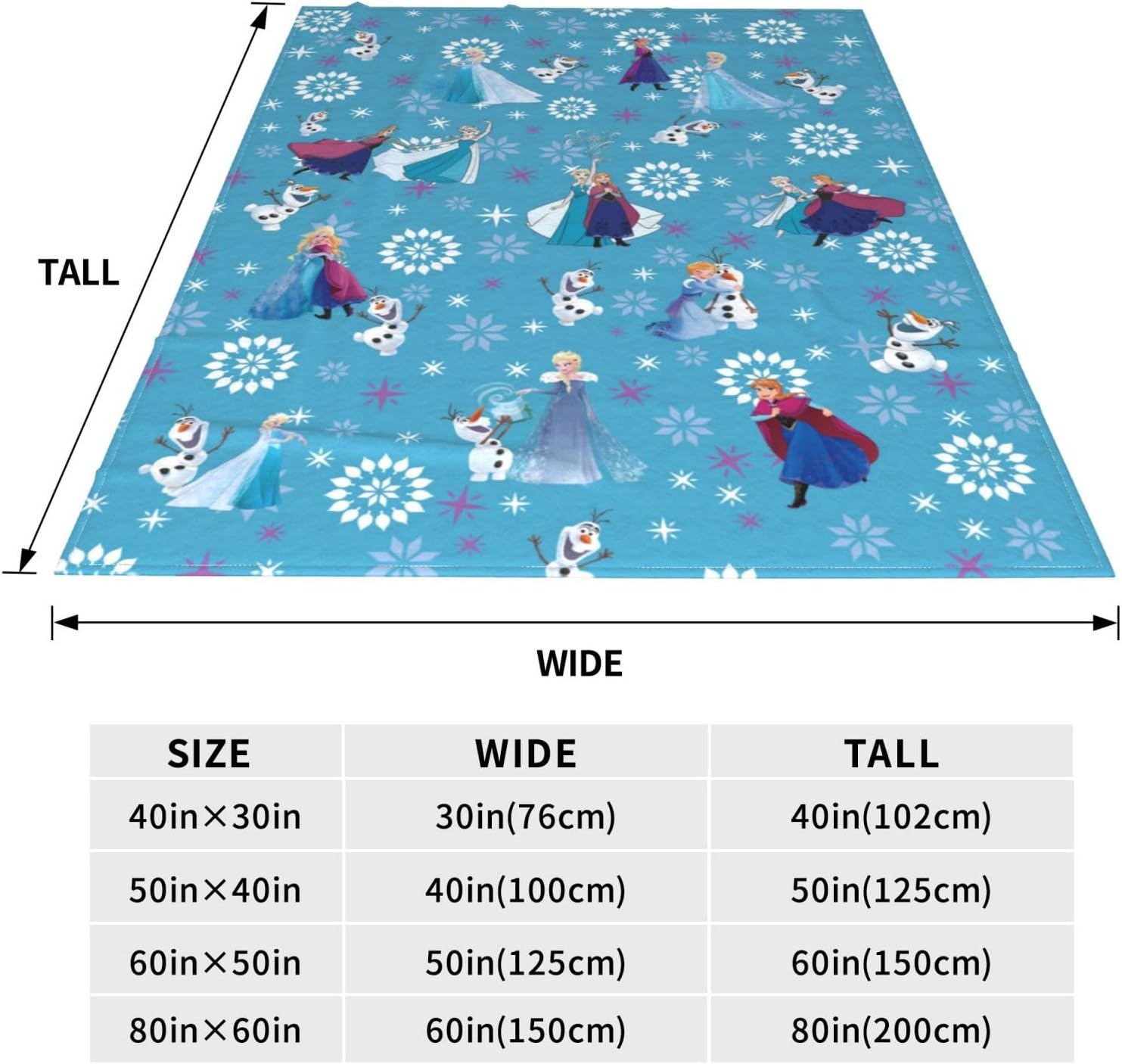 Manta de anime para niña de nieve, linda manta mágica de franela súper suave, acogedora manta de felpa ligera para decoración de cama Kawaii
