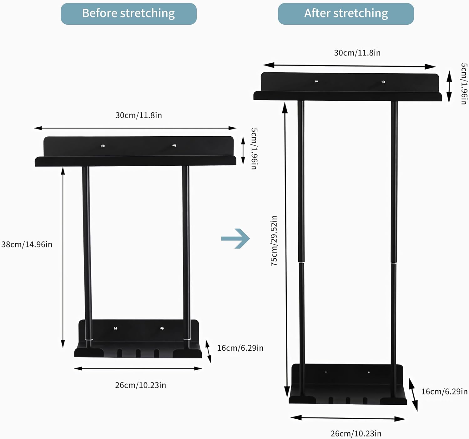 Toalleros retráctiles para baño, toallero montado en la pared de doble propósito, adhesivo y perforación, almacenamiento de toallas de baño de