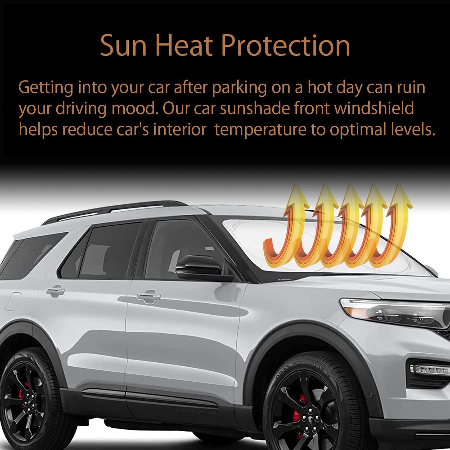Car Windshield Sun Shade for T*oyota Tacoma 2018+Supra 2018+ T100  Car Sun Visor for UV Rays and Sun Heat Protection Car Interior Accessories