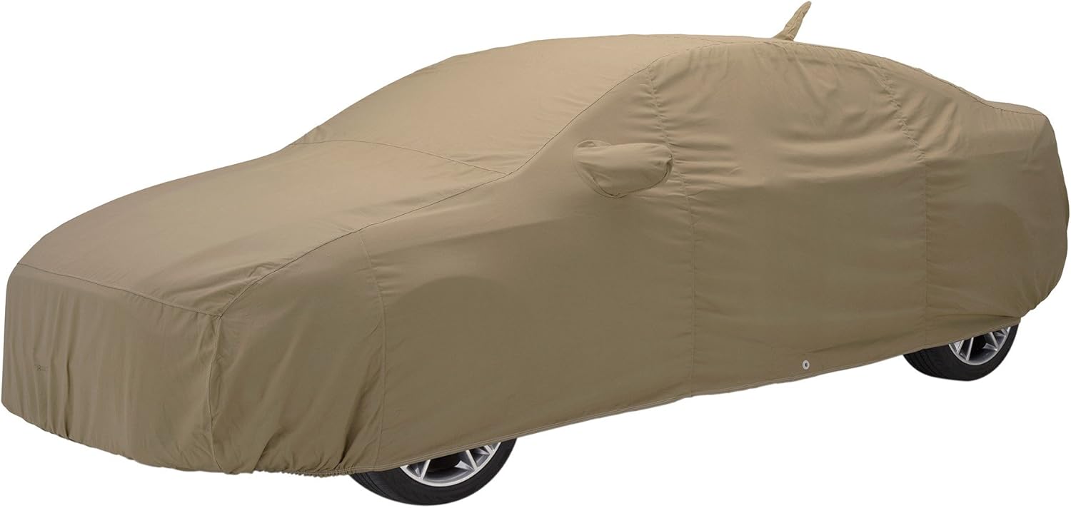 covercraft Custom Fit Funda de coche para Daewoo Leganza tela de franela (marrón, café)
