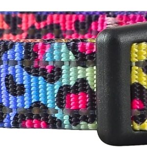 Native Pup Collares reflectantes para perros (tamaño mediano, leopardo) Native Pup Collares reflectantes para perros (tamaño mediano, leopardo)