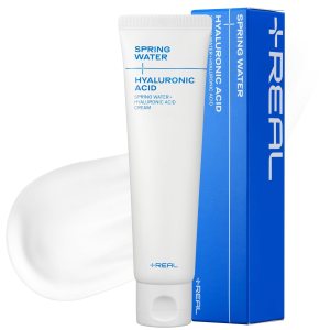 PLUSREAL Agua de manantial + crema de ácido hialurónico, 2.02 onzas líquidas. Hidratante facial ligero AMPM para pieles sensibles, sin fragancia, PLUSREAL Agua de manantial + crema de ácido hialurónico, 2.02 onzas líquidas. Hidratante facial ligero AMPM para pieles sensibles, sin fragancia,