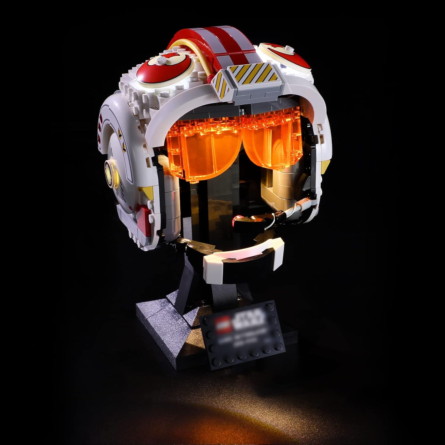 Kit de iluminación de luz LED para Lego 75327 Star Wars Luke Skywalker modelo de bloques de construcción de casco rojo (solo luces, sin juego de