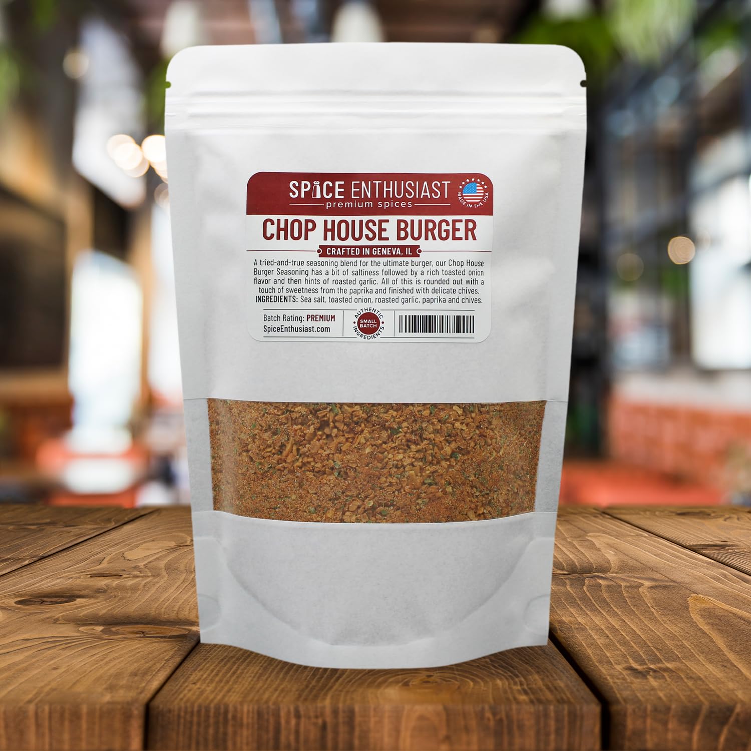 Spice Enthusiast Chop House Condimento para hamburguesas – 4 oz