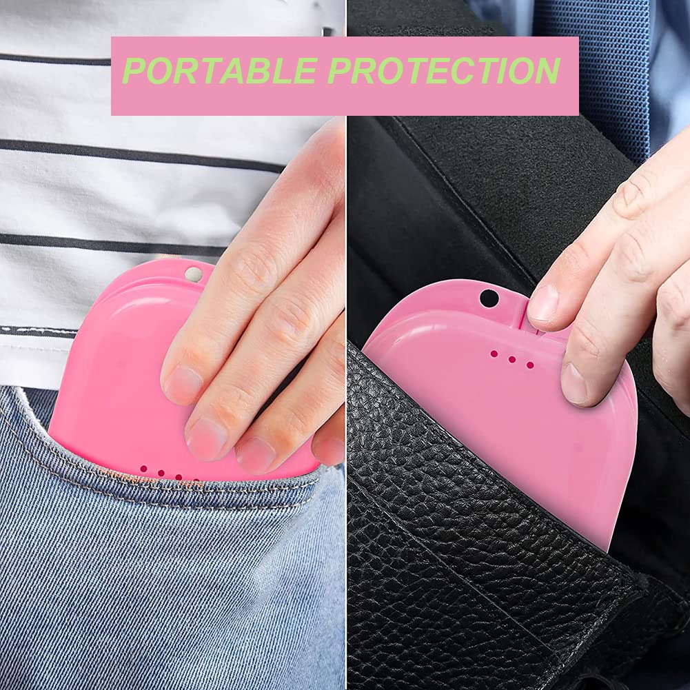 AKOAK 2 fundas de almacenamiento de protección oral, funda de almacenamiento de dentaduras postizas, con orificio de ventilación, adecuada para