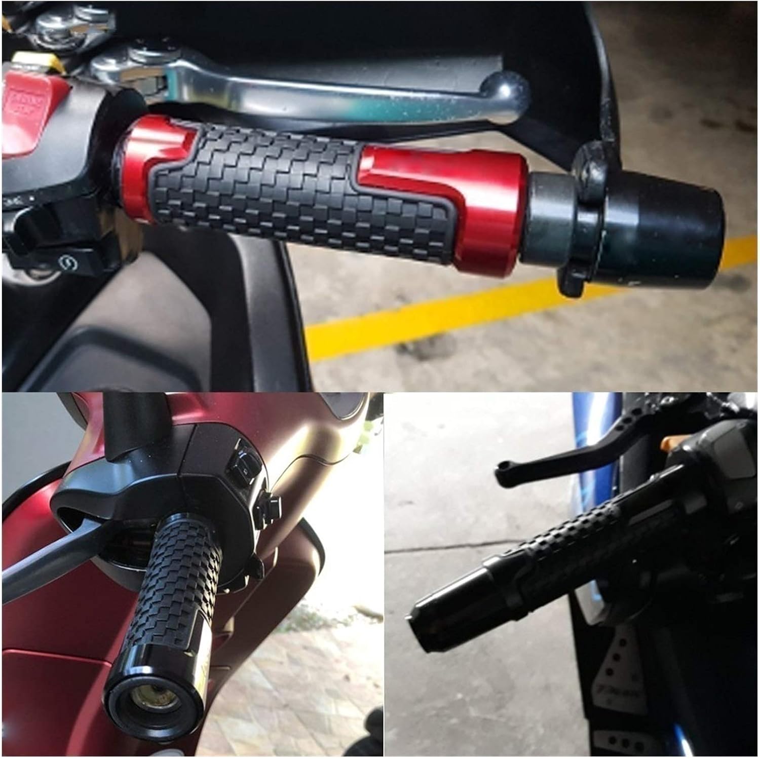 Handlebar Grips for Yamaha XJ6 Diversion XJR1300 FJR1300 FJR XJR 1300 CNC Moto Racing Grips Motorcycle Handle and Ends Handlebar Grip XJR 1300