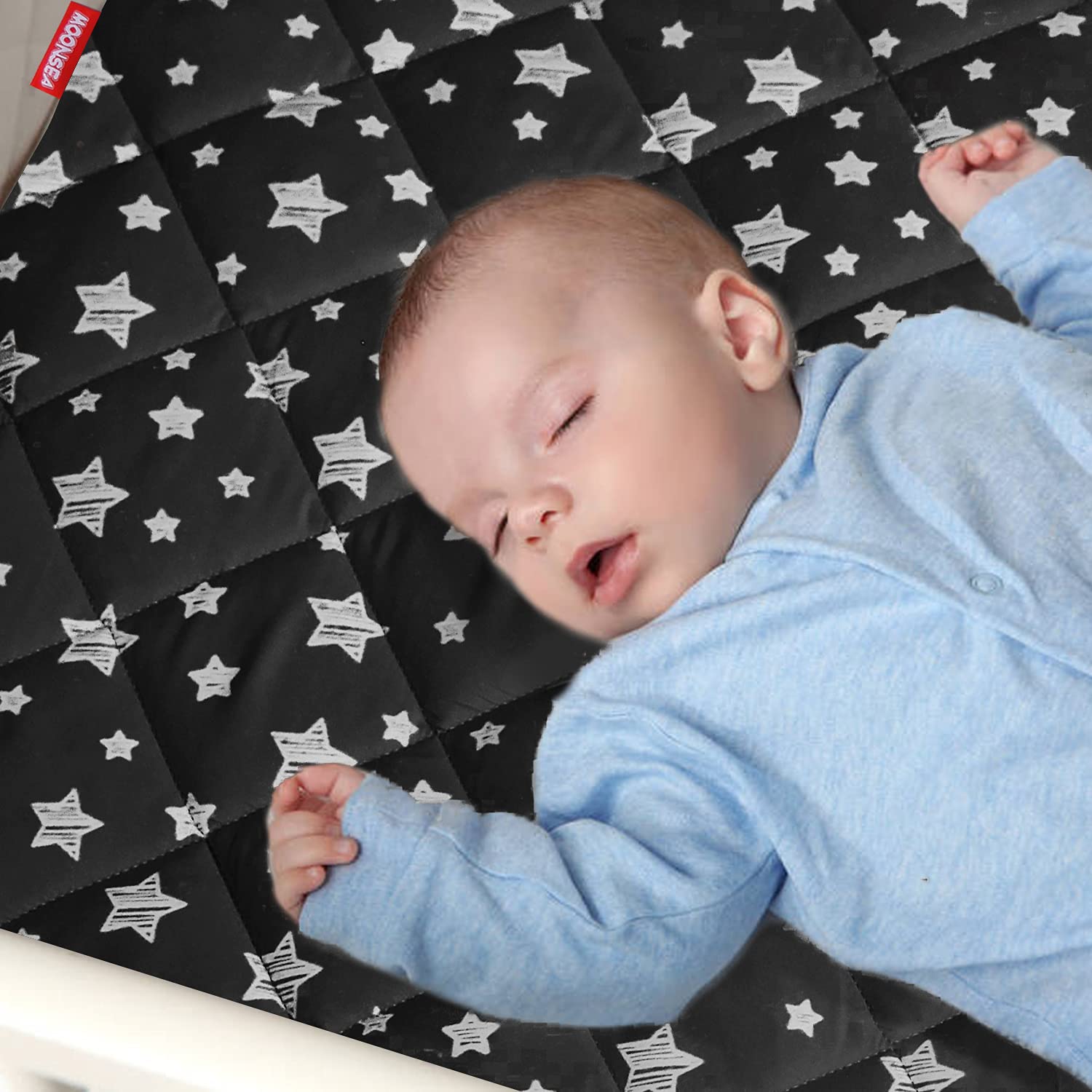 Pack and Play – Funda de colchón para Graco Pack n Play, sábanas bajeras acolchadas para niños, suaves y transpirables, 39 x 27 x 5 pulgadas, para