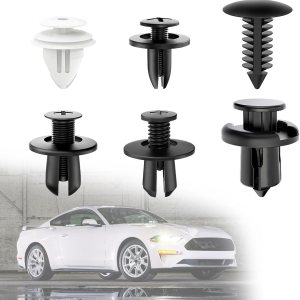 100 clips de retención de parachoques de automóvil, clips de retención de empuje para automóvil, clips de guardabarros para panel de moldura de 100 clips de retención de parachoques de automóvil, clips de retención de empuje para automóvil, clips de guardabarros para panel de moldura de