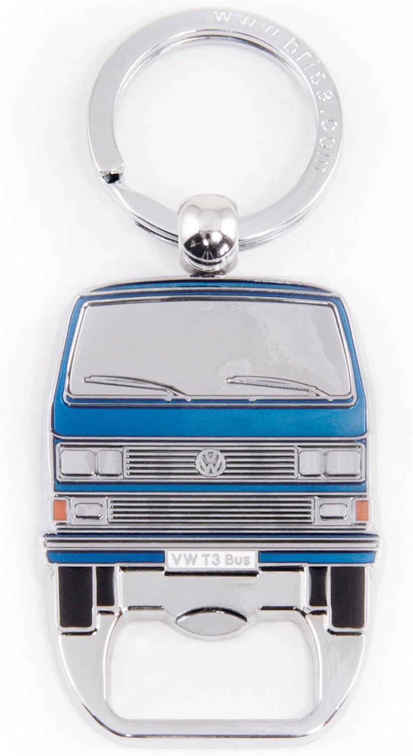 BRISA VW Collection – Llavero Volkswagen con abrebotellas en diseño de autobús T3, T4, T5