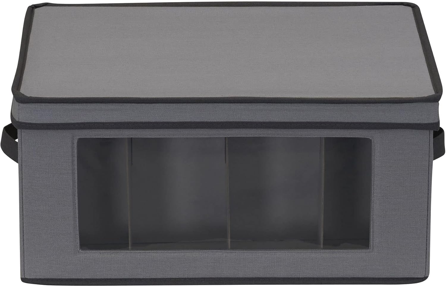 Household Essentials Caja de almacenamiento para copones de vino, capacidad para 12 copas