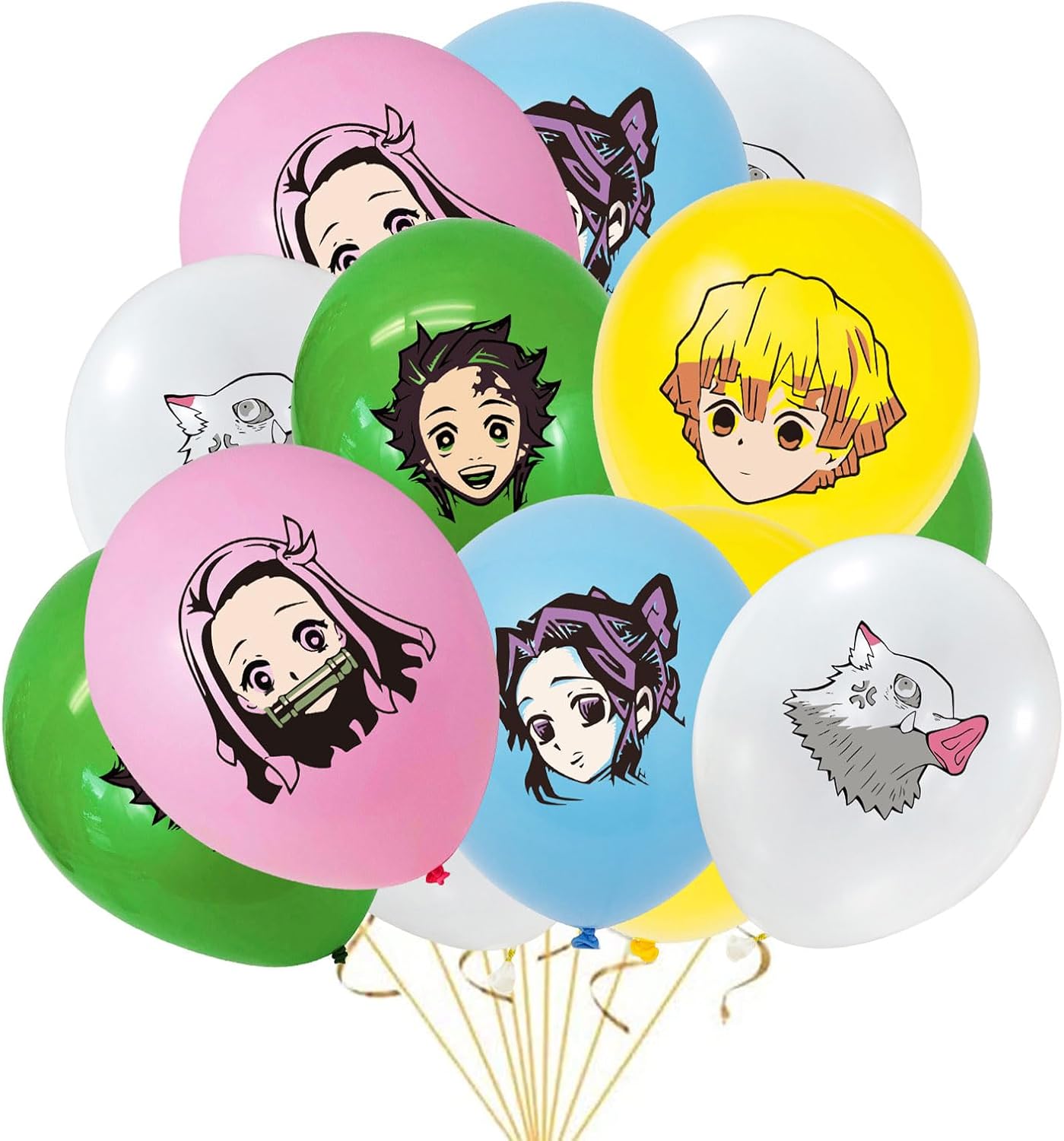 20 globos de anime japonés de 12 pulgadas encantadores globos temáticos para fiestas infantiles, decoraciones de celebraciones especiales