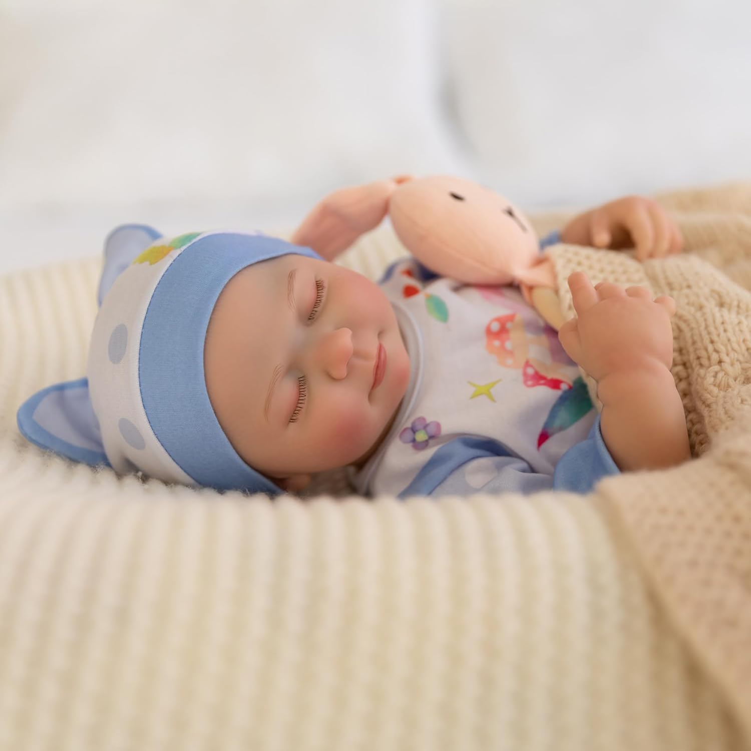 Muñecas realistas de bebé Reborn  Muñeca sonriente realista de 18 pulgadas con cuerpo de vinilo, regalo de Navidadcumpleaños para niños a partir de