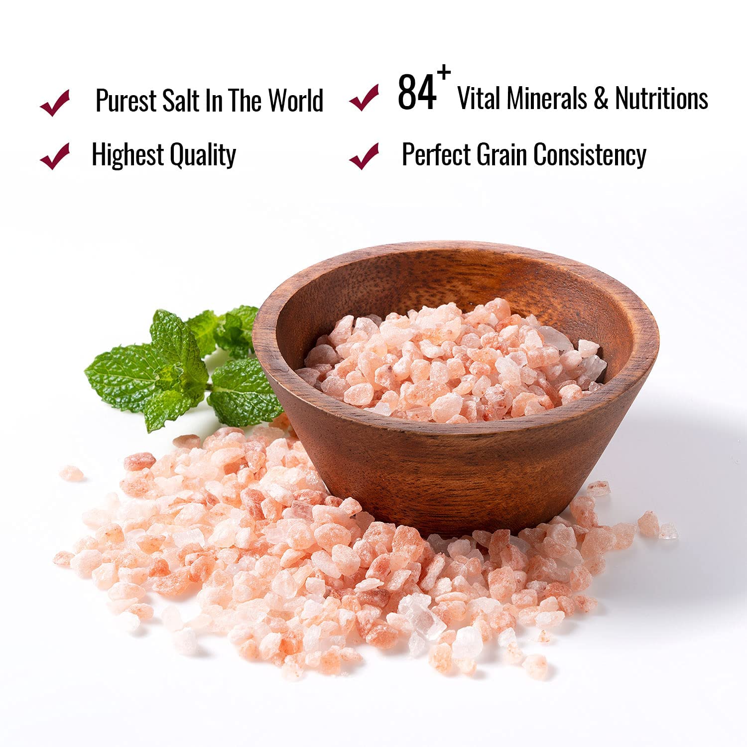 Himalayan Chef Sal rosada del Himalaya de grano grueso, tarro de boca ancha con sal gruesa de corcho, rosa, 17.5 onzas