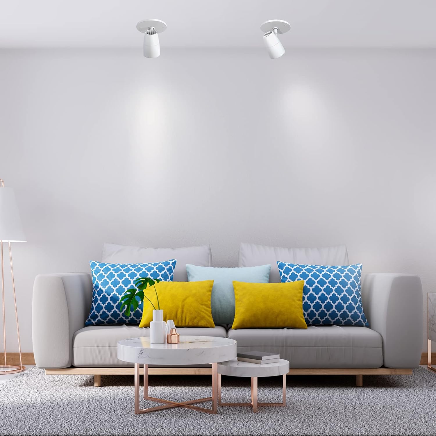 Foco LED moderno, accesorio de iluminación monopoint de acento para interiores, 10 W, 3000 K, para estantería, galería de arte, dormitorio, sala de