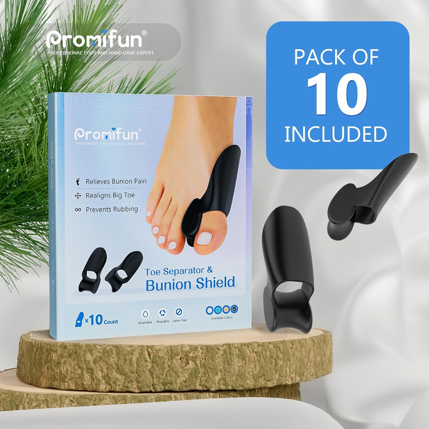 Protector de cojín de gel para juanetes con separador para dedos gordos para mujeres y hombres, dedos superpuestos, juanetes, alineación del dedo