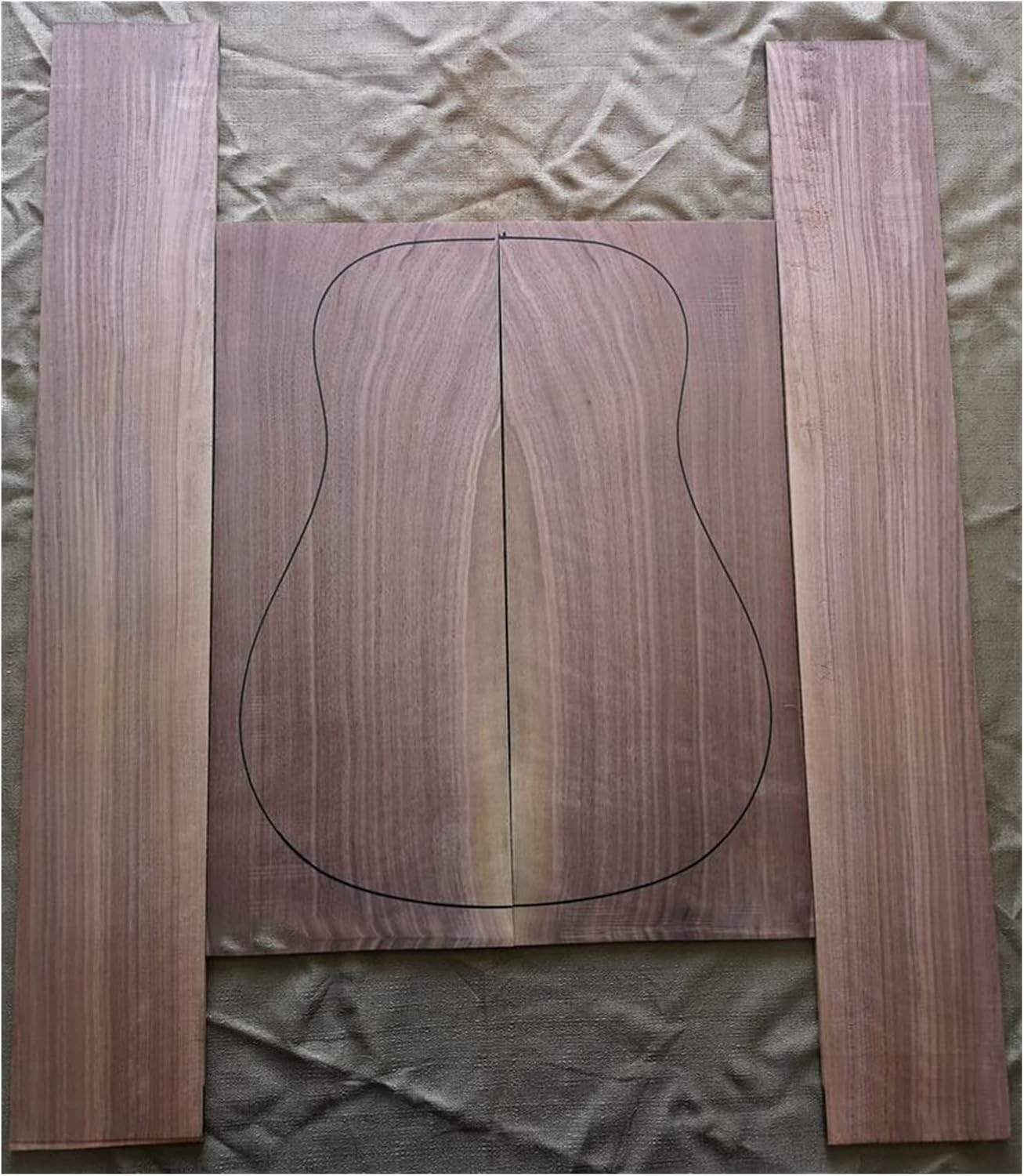 1 juego de parte trasera y lateral de guitarra, panel de guitarra de 41 pulgadas, material de fabricación de guitarra, kit de guitarra DIY (color