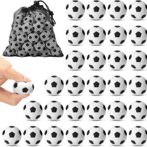 Paquete de 30 mini pelotas de fútbol de espuma deportivas, pelotas de estrés para fiestas de fútbol, pelotas de fútbol de 1.2 pulgadas para aliviar Paquete de 30 mini pelotas de fútbol de espuma deportivas, pelotas de estrés para fiestas de fútbol, pelotas de fútbol de 1.2 pulgadas para aliviar