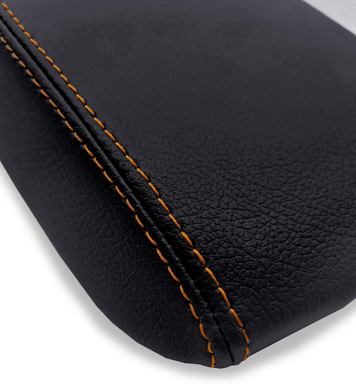 Funda para reposabrazos de consola (piel, para Hyundai Elantra 17-20), color naranja