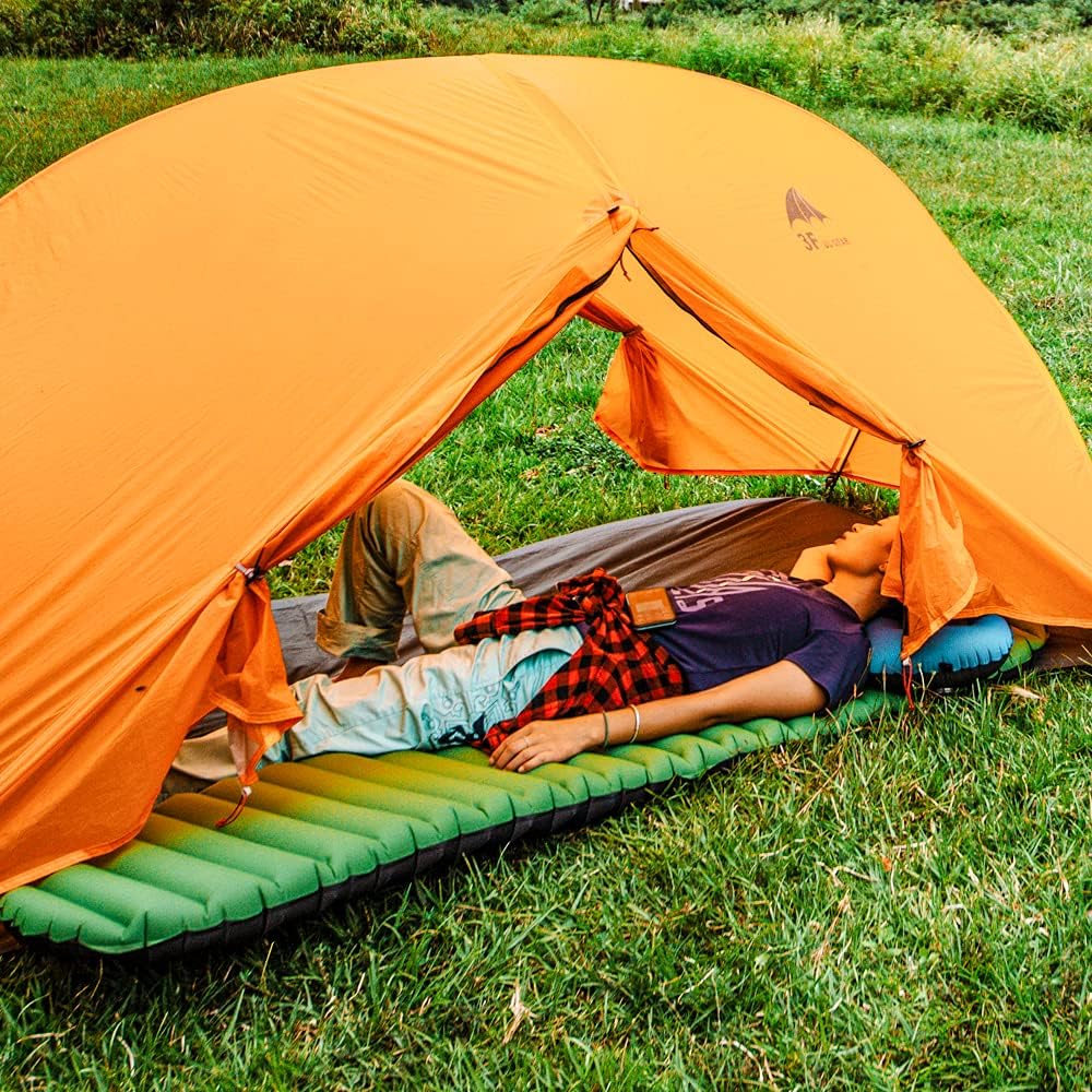 Gear Doctors Almohadillas de camping autoinflables, ultraligeras Apollo Air 4.3-5.2 R, aisladas, colchonetas de camping de 1.5-3.3 pulgadas