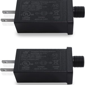 Adaptador de repuesto para inflables de Navidad, 2 paquetes de adaptador 1A para patio de Navidad, enchufe transformador para inflables de Navidad, Adaptador de repuesto para inflables de Navidad, 2 paquetes de adaptador 1A para patio de Navidad, enchufe transformador para inflables de Navidad,