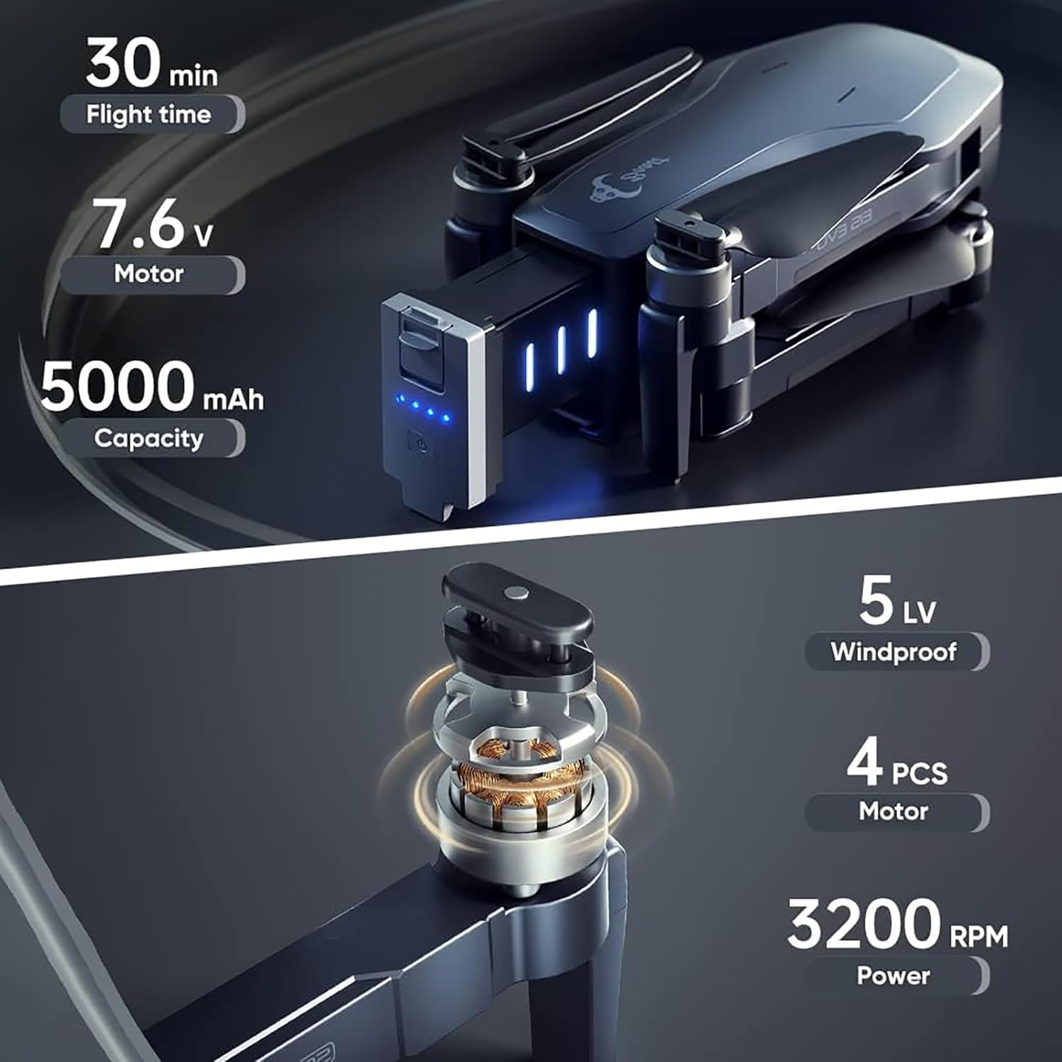 ZLL SG906 MAX2 Drone con cámara 4K HD EIS, cardán de 3 ejes, evitación de obstáculos en 4 direcciones, GPS 5G FPV RC Quadrocopter con motor sin