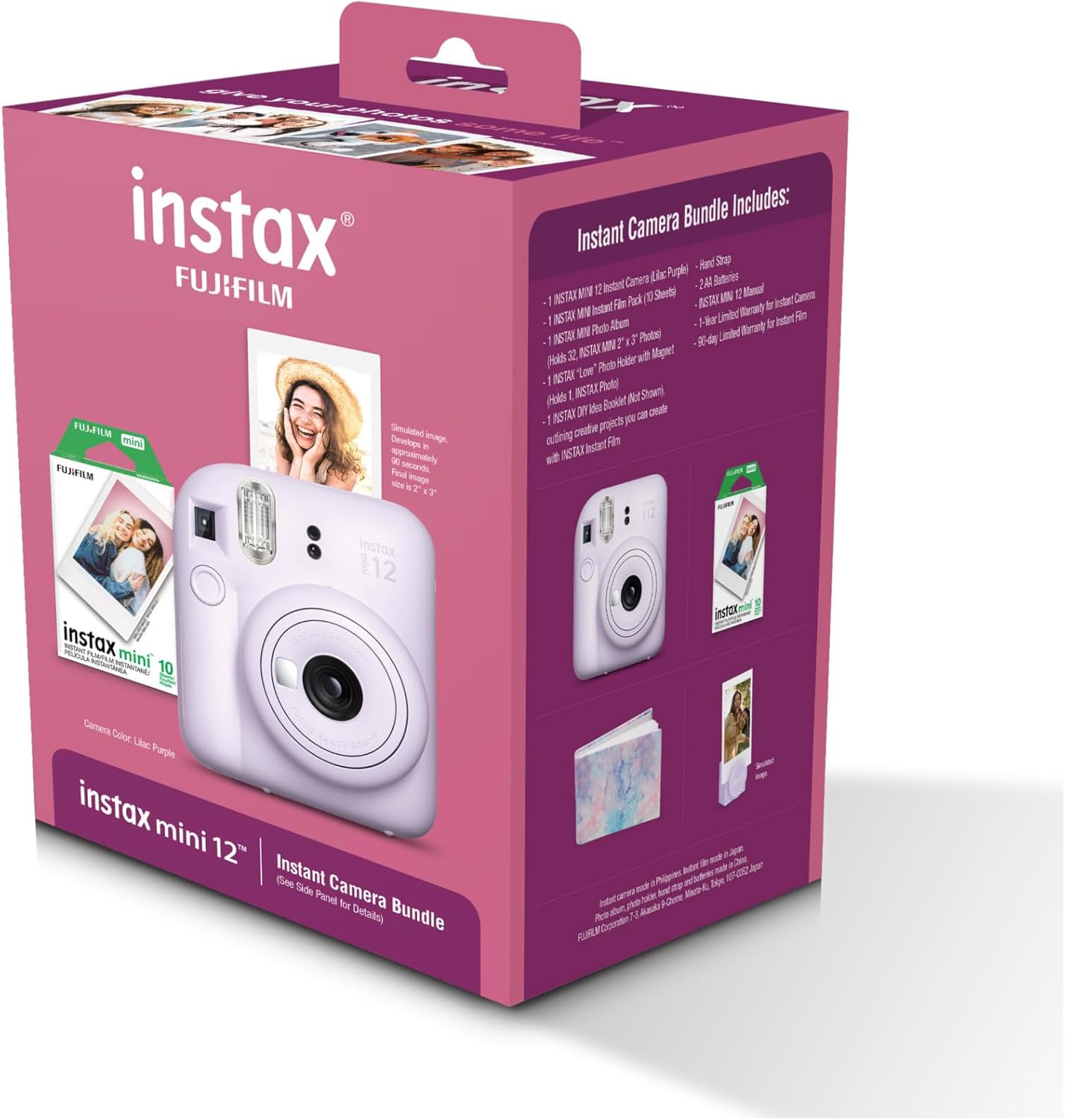 Fujifilm Instax Mini 12 Purple Holiday Bundle 2023