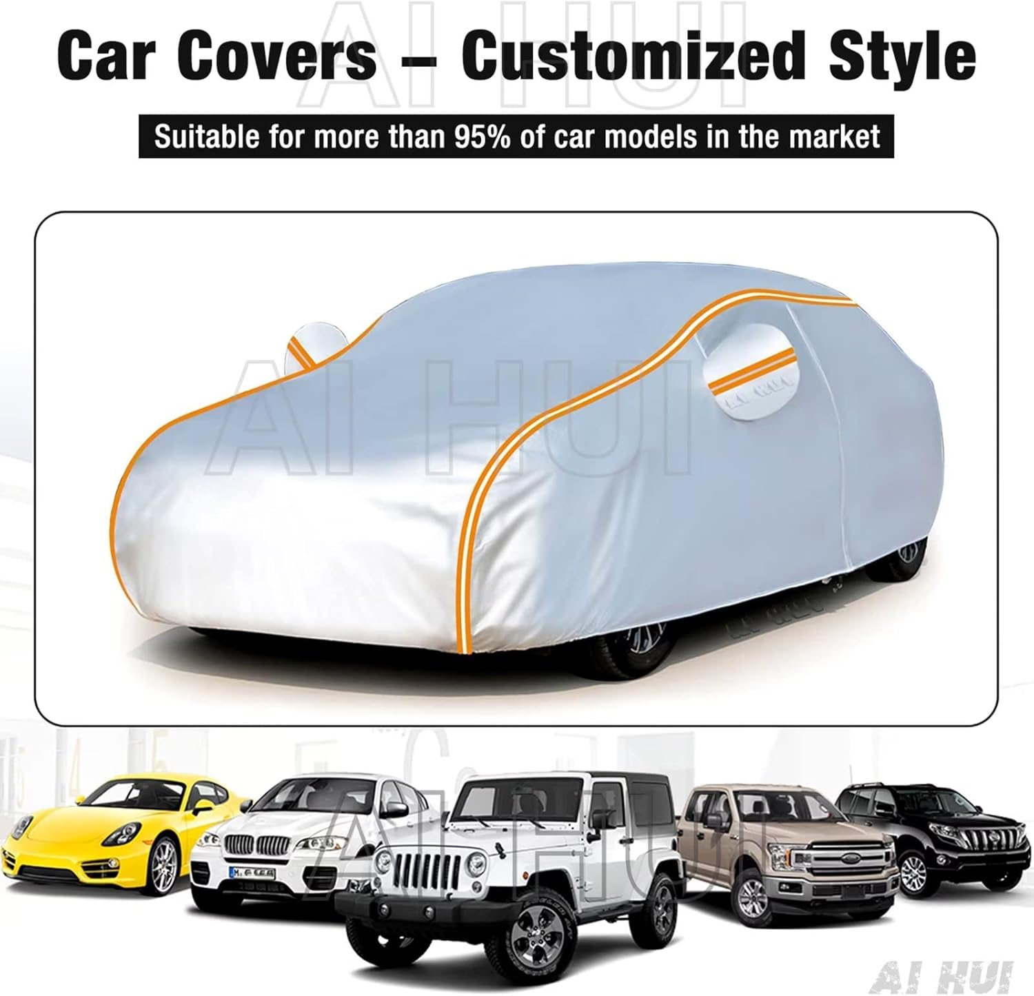 AI HUI Funda impermeable para automóvil compatible con Toyota Supra GR A90 A91 (2020-2023), funda impermeable para todo tipo de clima, para