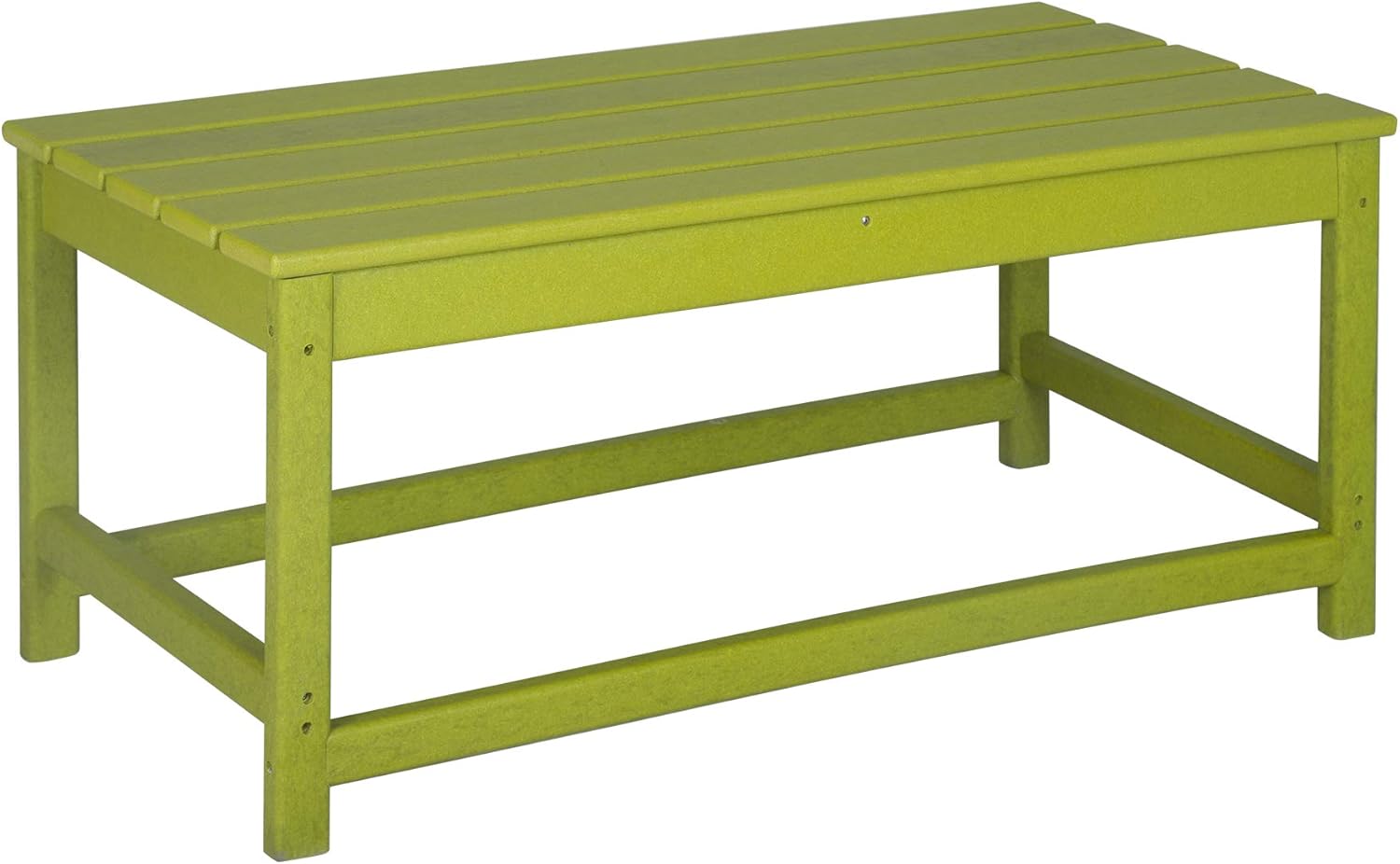WestinTrends Malibu – Mesa de centro para exteriores, 35 x 17.5 pulgadas, para todo tipo de clima, de madera de polietileno, para patio, jardín,