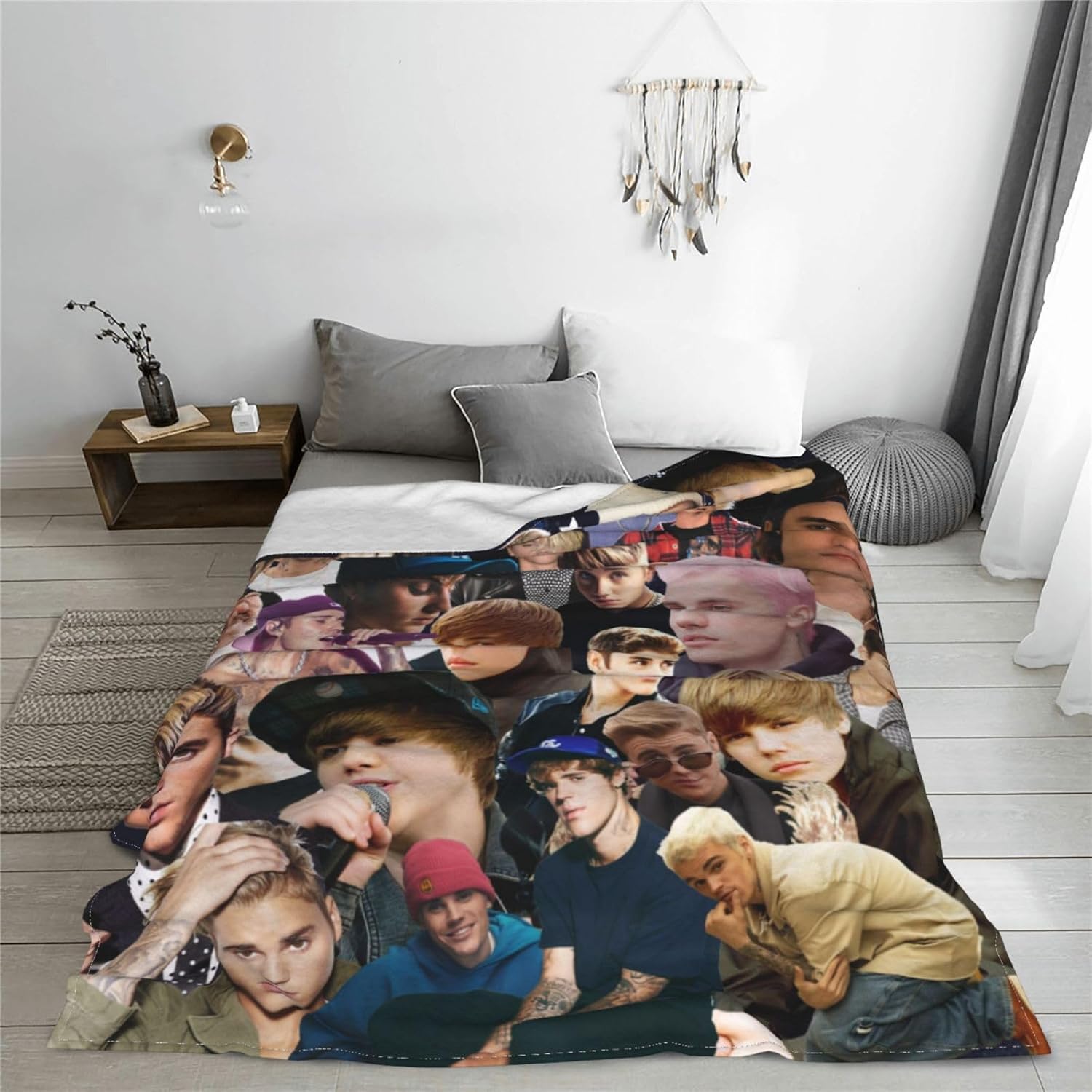 Manta de Singer Justin, manta de viaje de felpa suave para dormitorio, sala de estar, sofá, oficina, regalo para todas las estaciones, para mujeres,