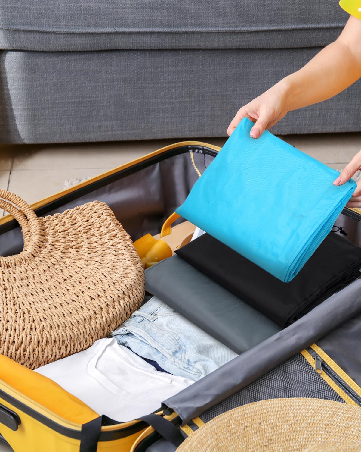 Bolsas de lavandería de viaje, paquete de 3 bolsas grandes para ropa sucia, bolsa de lavandería con cordón, bolsa de lavandería impermeable, bolsa