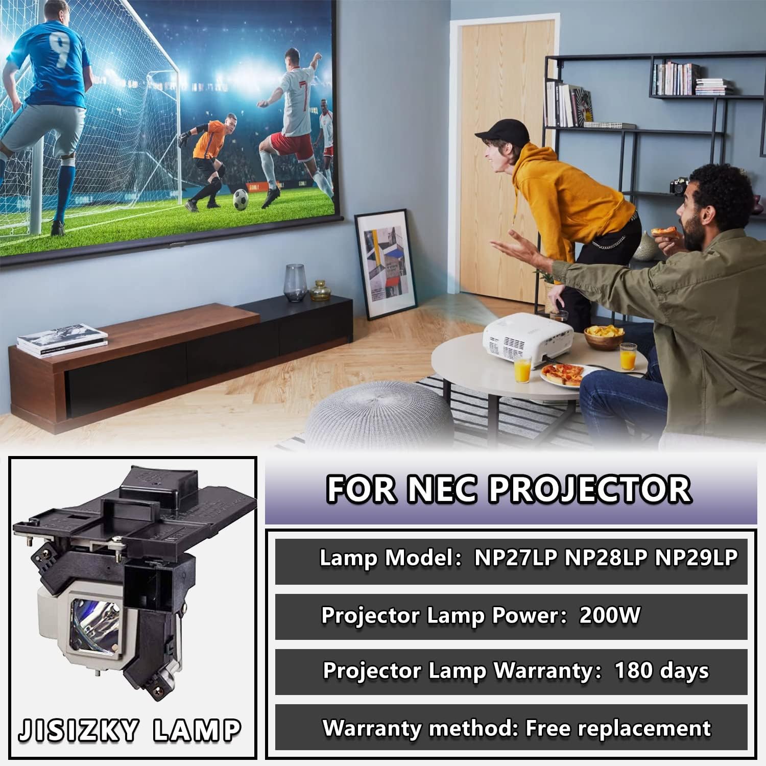 NP27LP NP28LP NP29LP Módulo de repuesto Bombilla de lámpara con carcasa para proyector NEC M282X M302WS M322W M322X M362W M362X