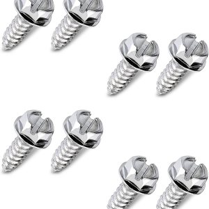 8 tornillos para placa de automóvil, tornillos de acero inoxidable, pernos de matrícula de vehículos, kit de cierre de tornillo automotriz, 8 tornillos para placa de automóvil, tornillos de acero inoxidable, pernos de matrícula de vehículos, kit de cierre de tornillo automotriz,